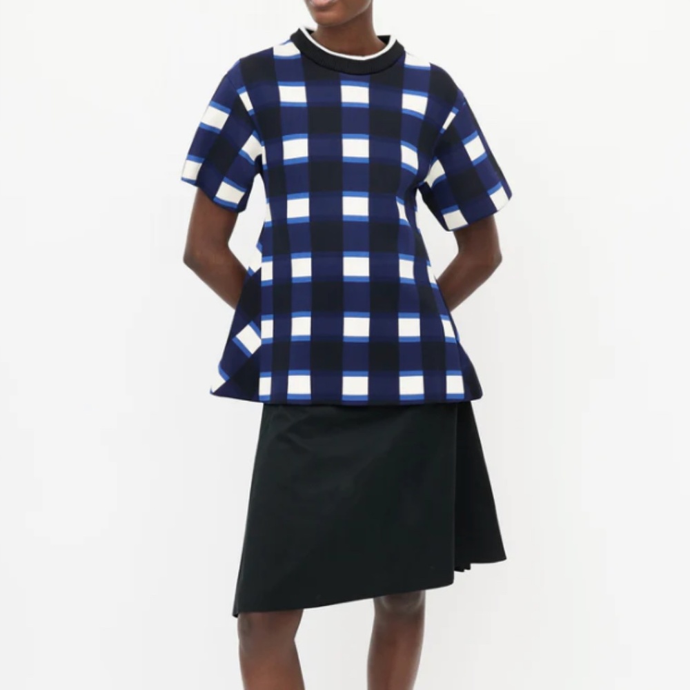 Marni peplum blue top